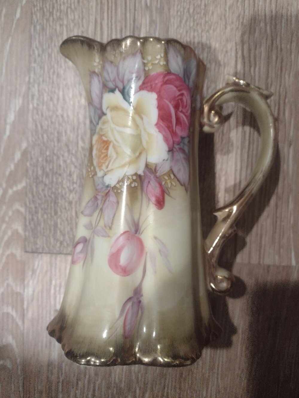 Vintage Nipon 7 inch hand painted porcelain pitcher